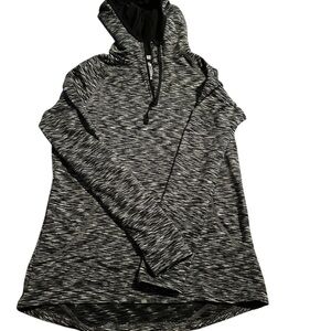 Women's Black and Gray ISO cool Quick Drying Antibacterial Hoodie Size-8